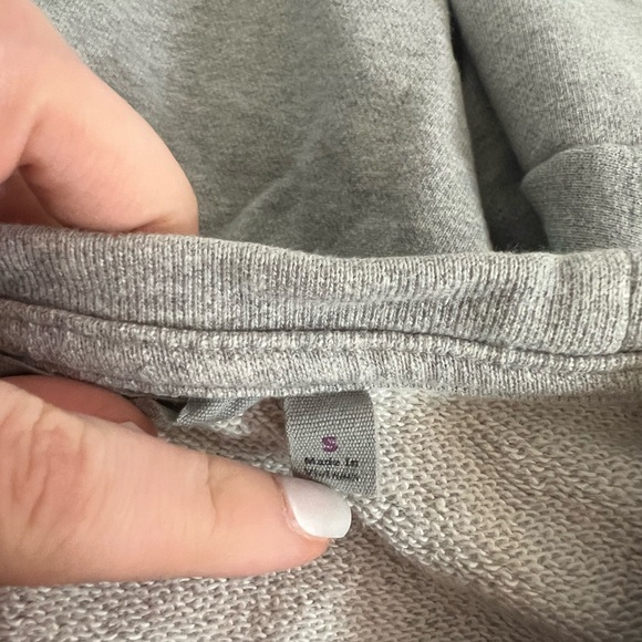 Athleta Cozy Gray Sweatshirt with Side Zipper - Picture 4 of 9